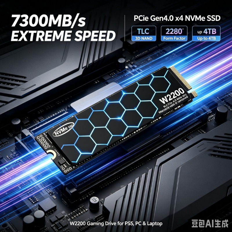 M.2 Nvme 4Tb Pcie 4.0 Ssd - محرك أقراص الحالة الصلبة الداخلي W2200