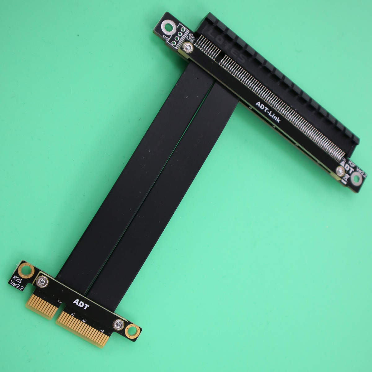 واحد مزدوج 90 درجة الزاوية الي - مراجعة Pcie 4.0 X16 Riser Cable 90 Degree وسعره