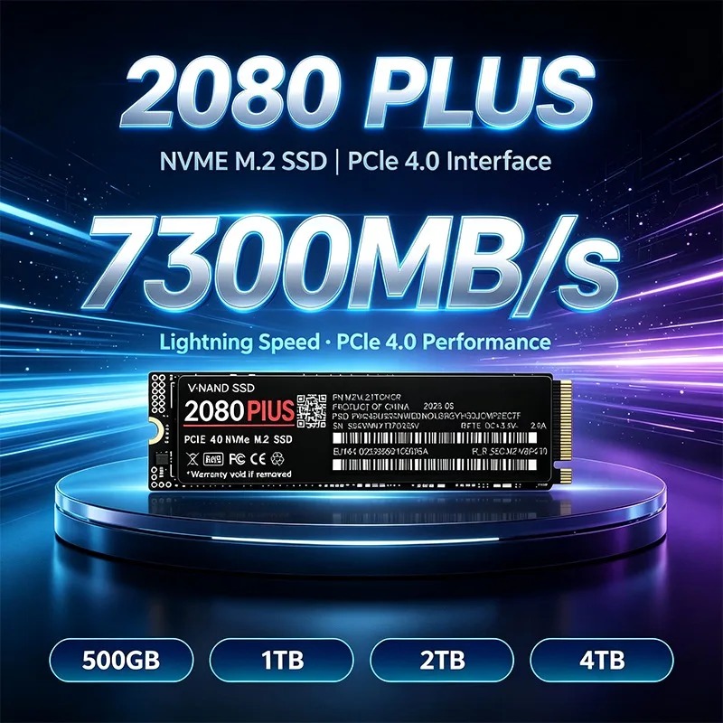 محرك أقراص SSD جديد 2080 PLUS  - مراجعة M.2 Nvme 4Tb Pcie 4.0 Ssd وسعره