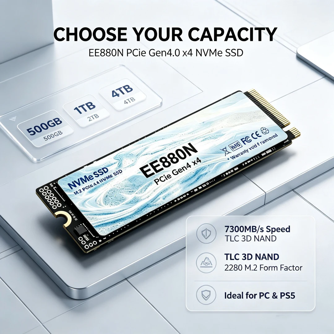 قرص تخزين SSD من نوع EE880N M. - مراجعة M.2 Nvme 4Tb Pcie 4.0 Ssd وسعره