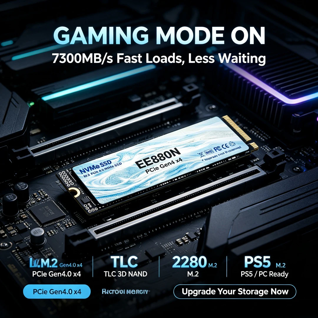قرص تخزين SSD من نوع EE880N M. - مراجعة M.2 Nvme 4Tb Pcie 4.0 Ssd وسعره